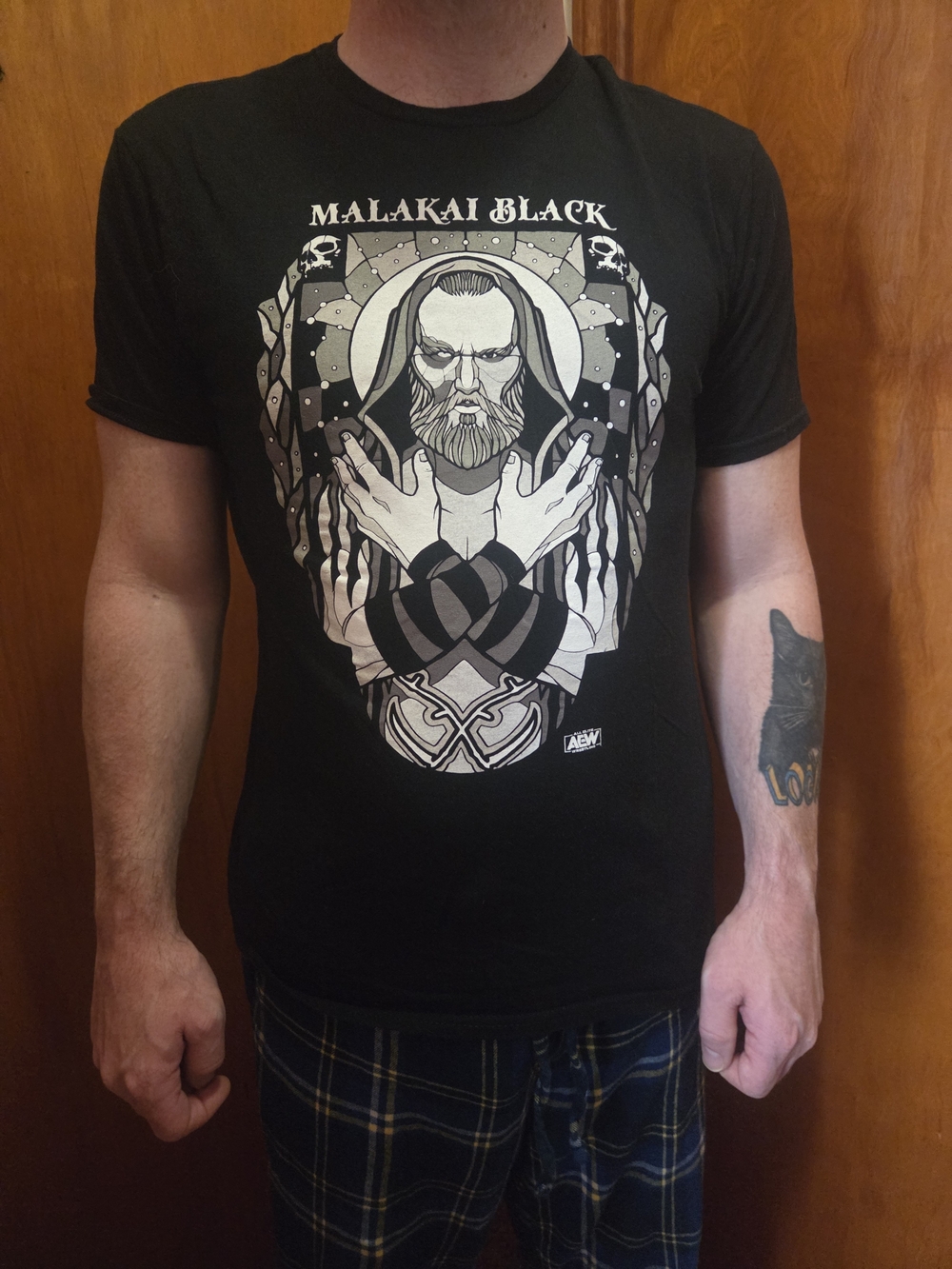 AEW Malakai Black Men's Black Graphic Tee